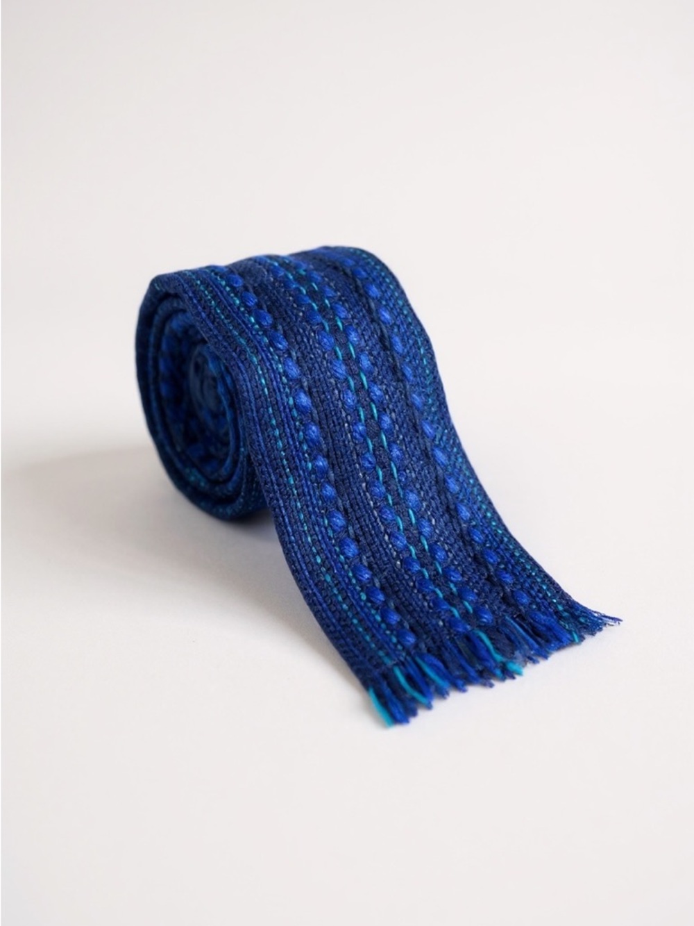 Vintage 70’s Handwoven Wool Tie by Canadian Maria Svatina